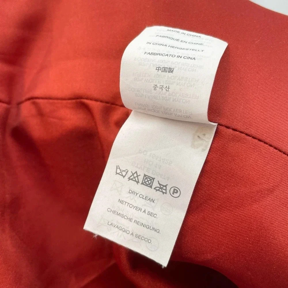 J. Crew Melton Wool Peacoat‎ Brilliant Flame Red Size 4